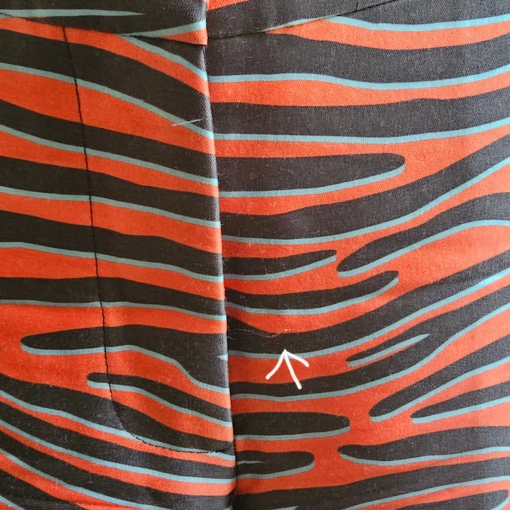 Vacation Culotte Pant in Red Print Sz 2 - Picture 5 of 10